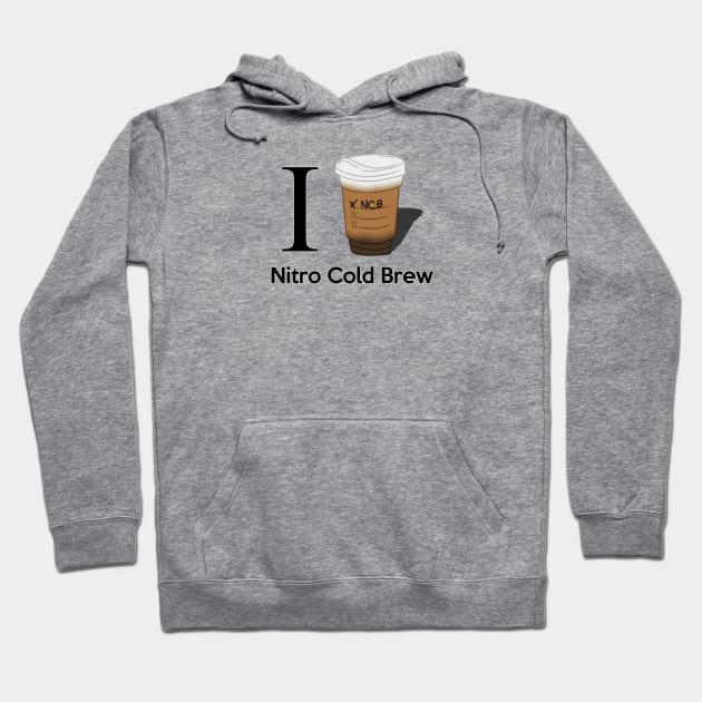 I Love Nitro Cold Brew - inverted Hoodie by CCDesign